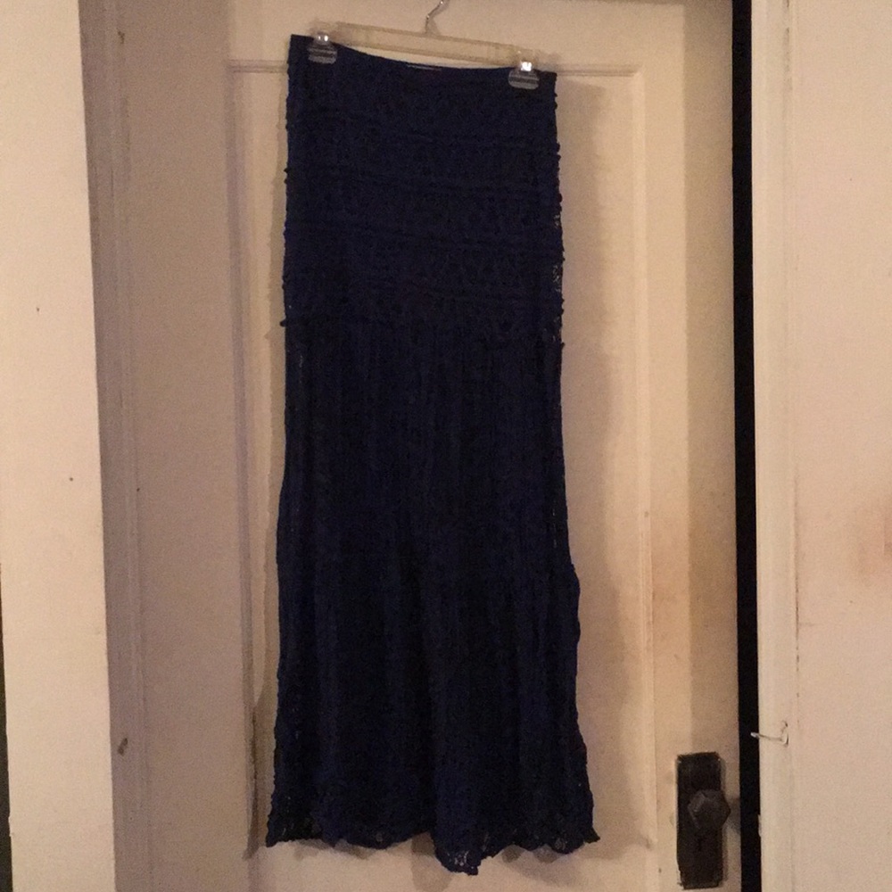 Long Navy Skirt